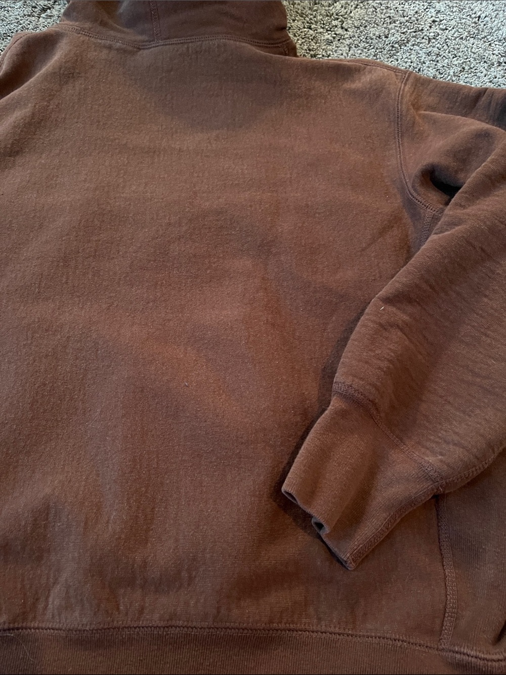 Supreme Brown Hoodie with White Logo. Small. Very good condition. - Picture 8 of 10